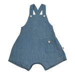 Petit Indi Salpette Tinta Unita In Denim per Neonata SS25B2637 BLU PETIT INDI 