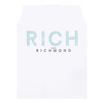 John Richmond Canotta Tinta Unita con Brillantini per Bambina RGP25133CN BIANCO JOHN RICHMOND 