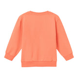 NAME.IT felpa chiusa girocollo tinta unita con stampa in contrasto Salmone per Bambino 13233081 SALMONE NAME.IT 