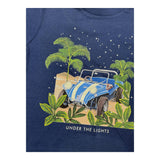 Mayoral T-Shirt Girocollo Tinta Unita con Stampa In Contrasto Blu per Neonato