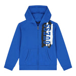 GUESS felpa con zip e cappuccio tinta unita cn logo Cobalto per Bambino N4YQ00KA6R3 COBALTO GUESS 