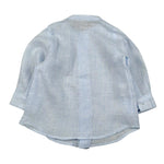 La Stupenderia Camicia Tinta Unita con Collo Coreano per Neonato CJCM71 AZZURRO LA STUPENDERIA 