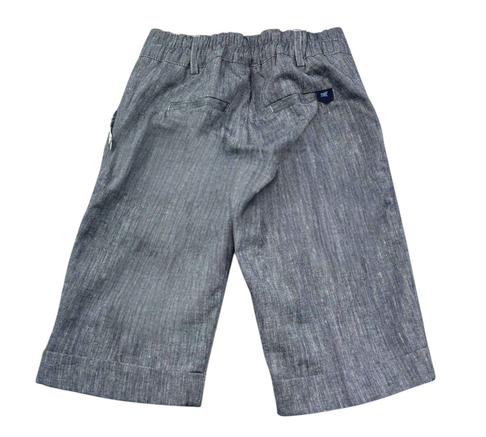 Manuel & Frank Bermuda Tinta Unita con Elastico In Vita per Bambino MF2312BB BLU MANUEL & FRANK 