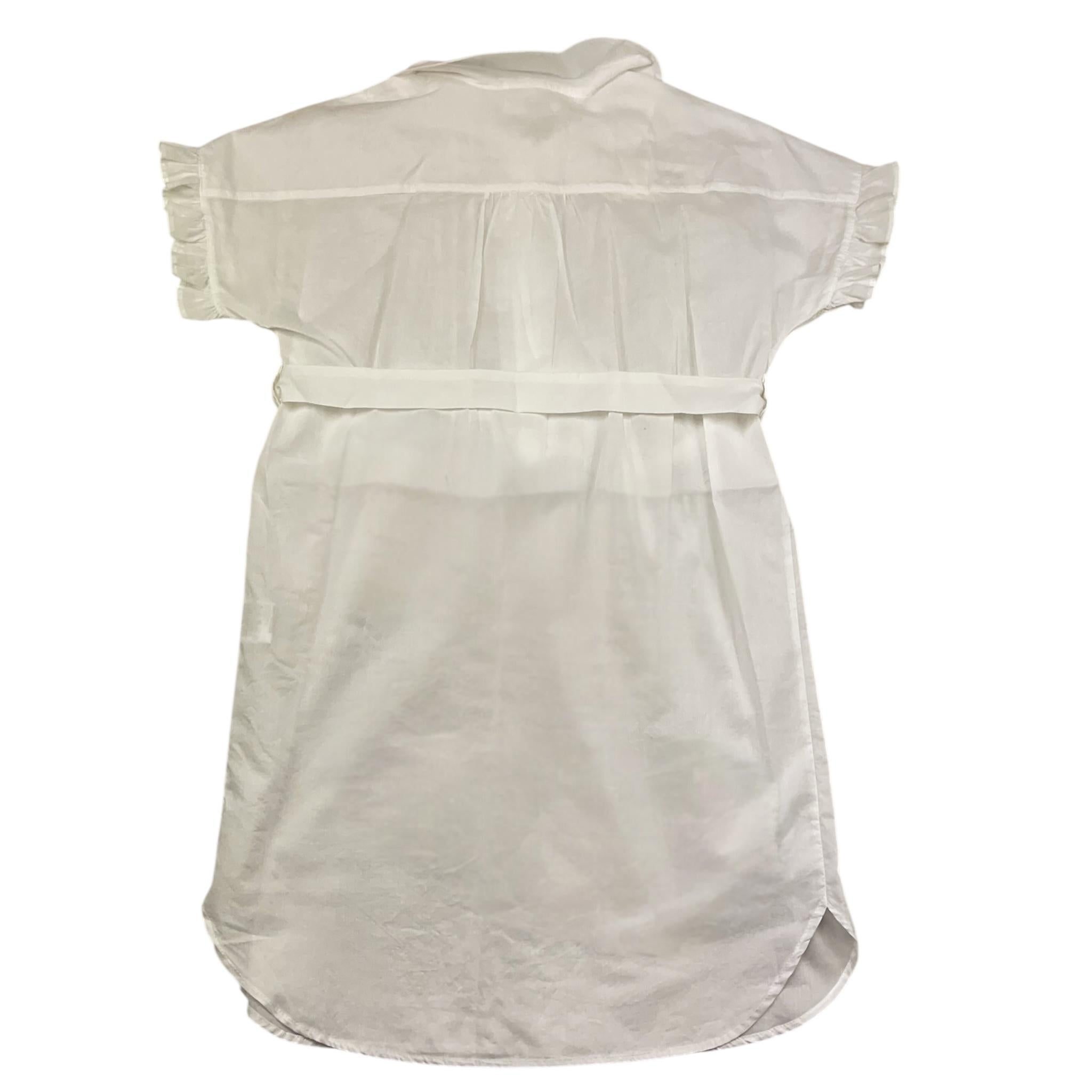 Zhoe & Tobiah Abito Mezza Manica Tiinta Unita con Cinturino per Bambina RT7F BIANCO ZHOE & TOBIAH 