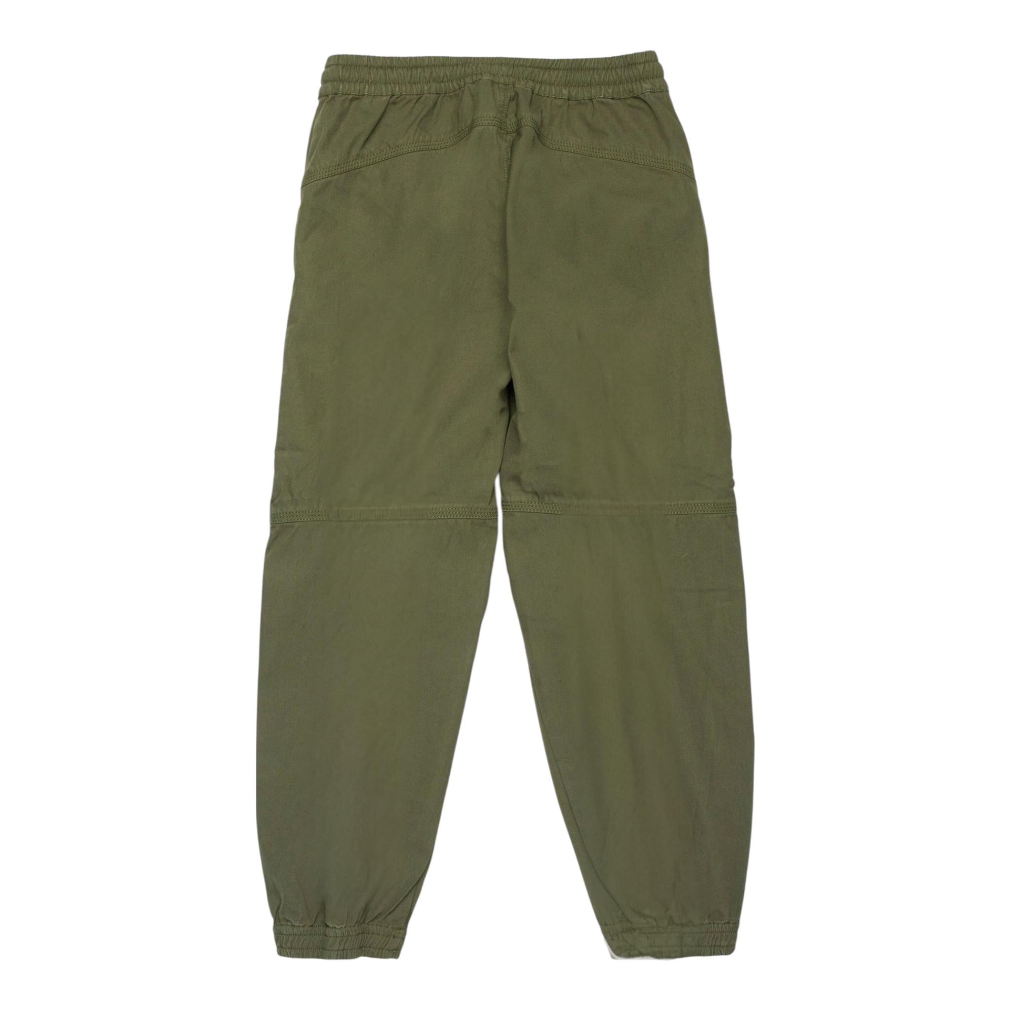 DIESEL pantalone tinta unita con elastico in vita modello cargo Verde per Bambino J02057 VERDE DIESEL 