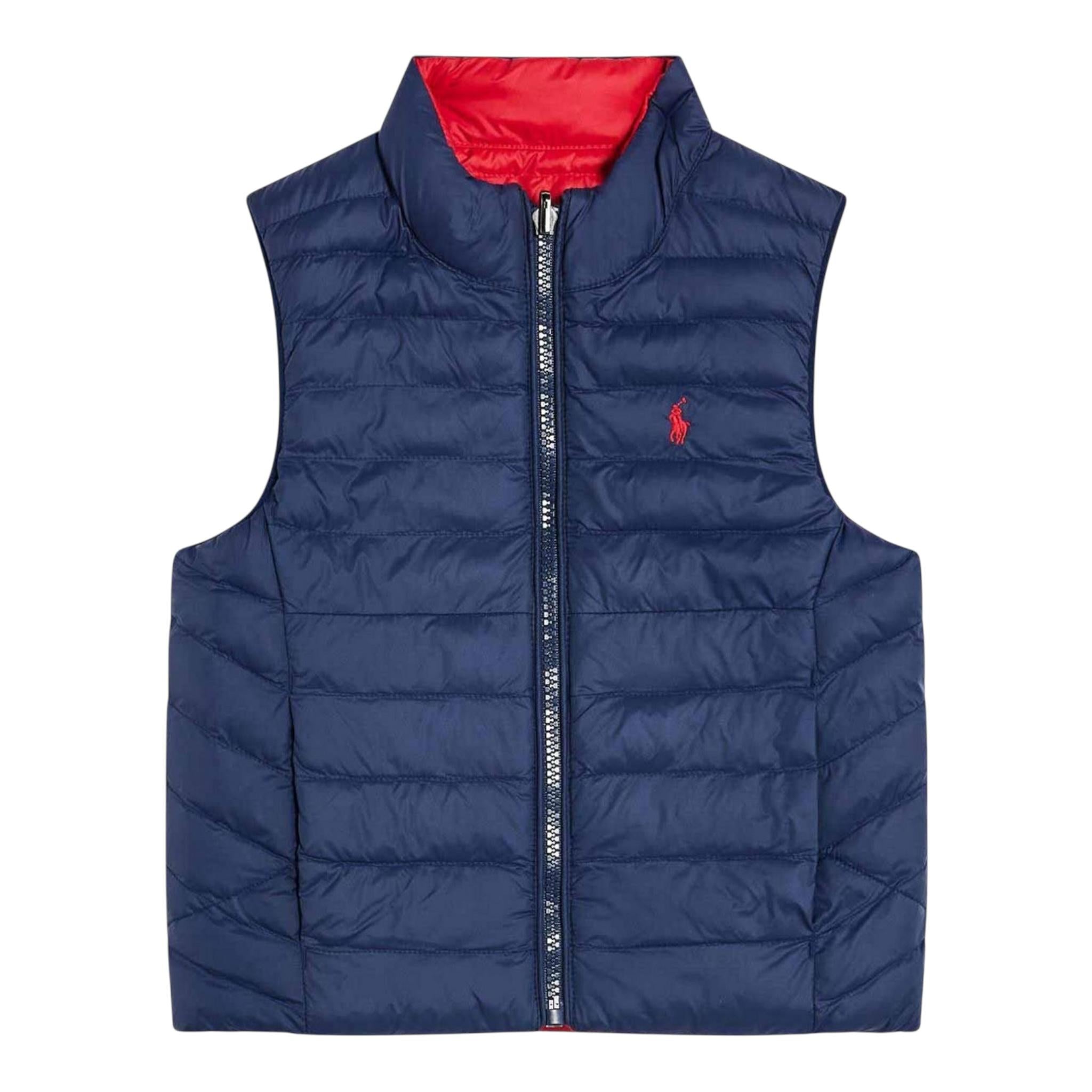 Ralph Lauren Giubbino Modello Smanicato Tinta Unita per Bambino 320949920002J BLU RALPH LAUREN 