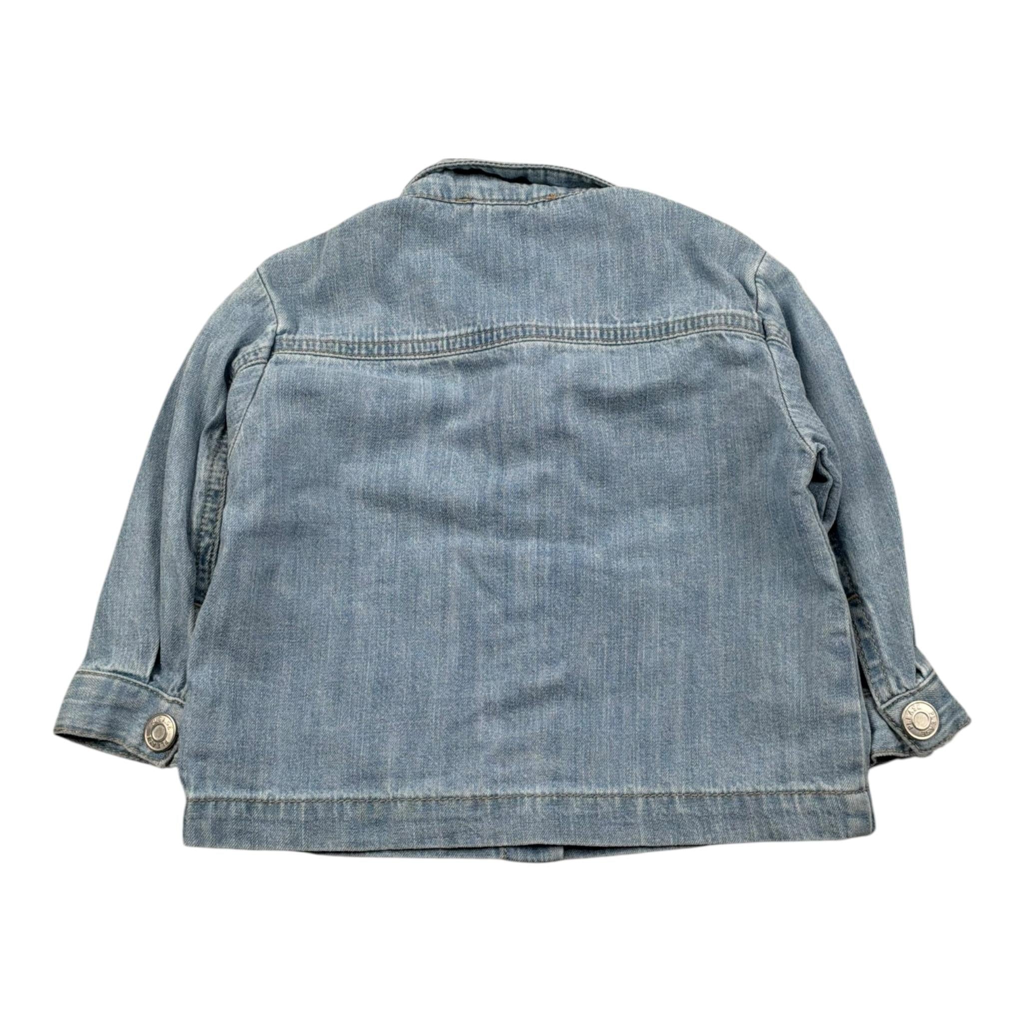 Please Camicia In Denim con Bottoni Tinta Unita per Neonato JB54010B71 AZZURRO PLEASE 