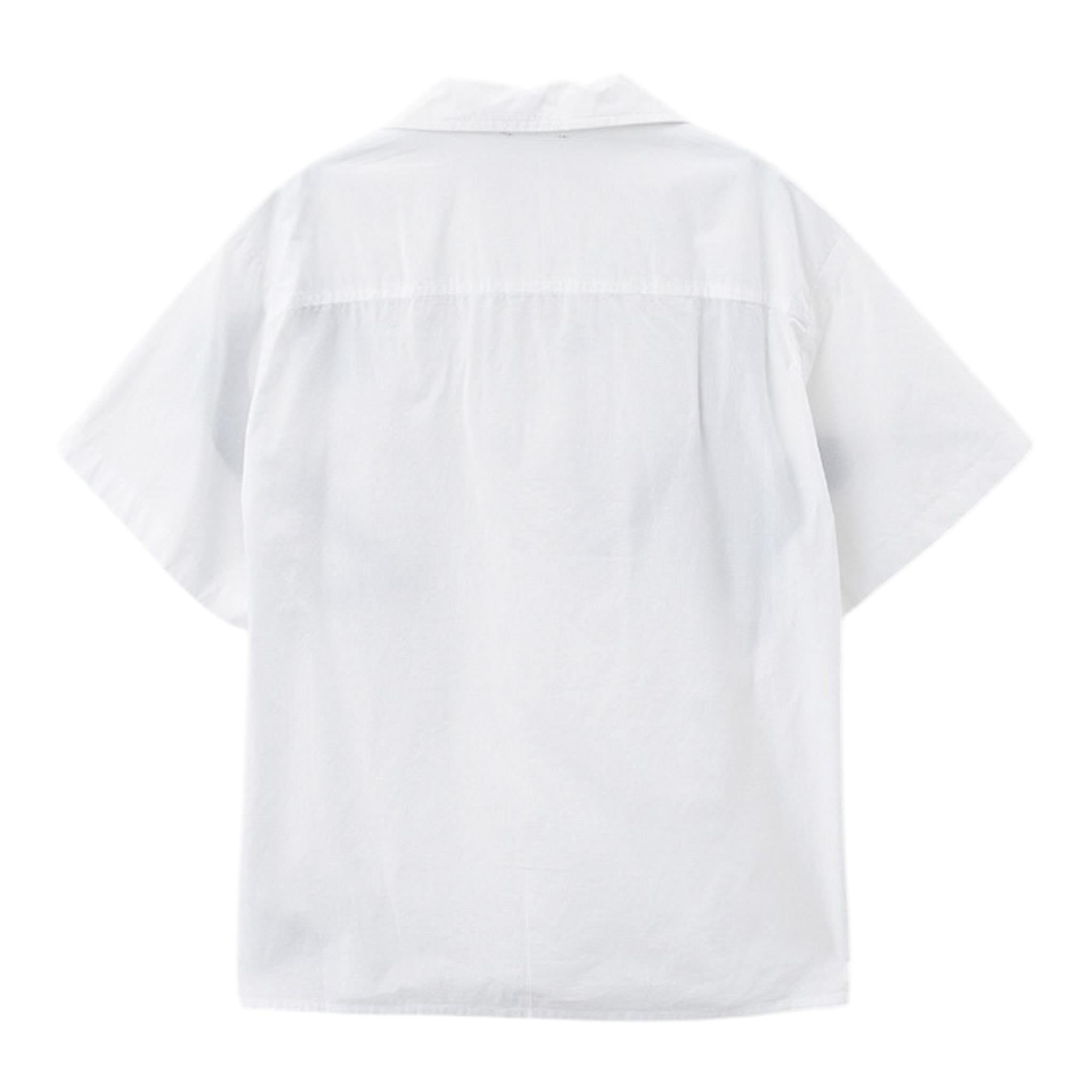 N°21 Camicia Mezza Manica tinta unita Cn Stampa Bianco per Bambino N21634 BIANCO N°21 
