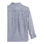 Ralph Lauren Camicia Tinta Unita con Fantasia A Righe per Neonato 323962145001N BLU RALPH LAUREN 