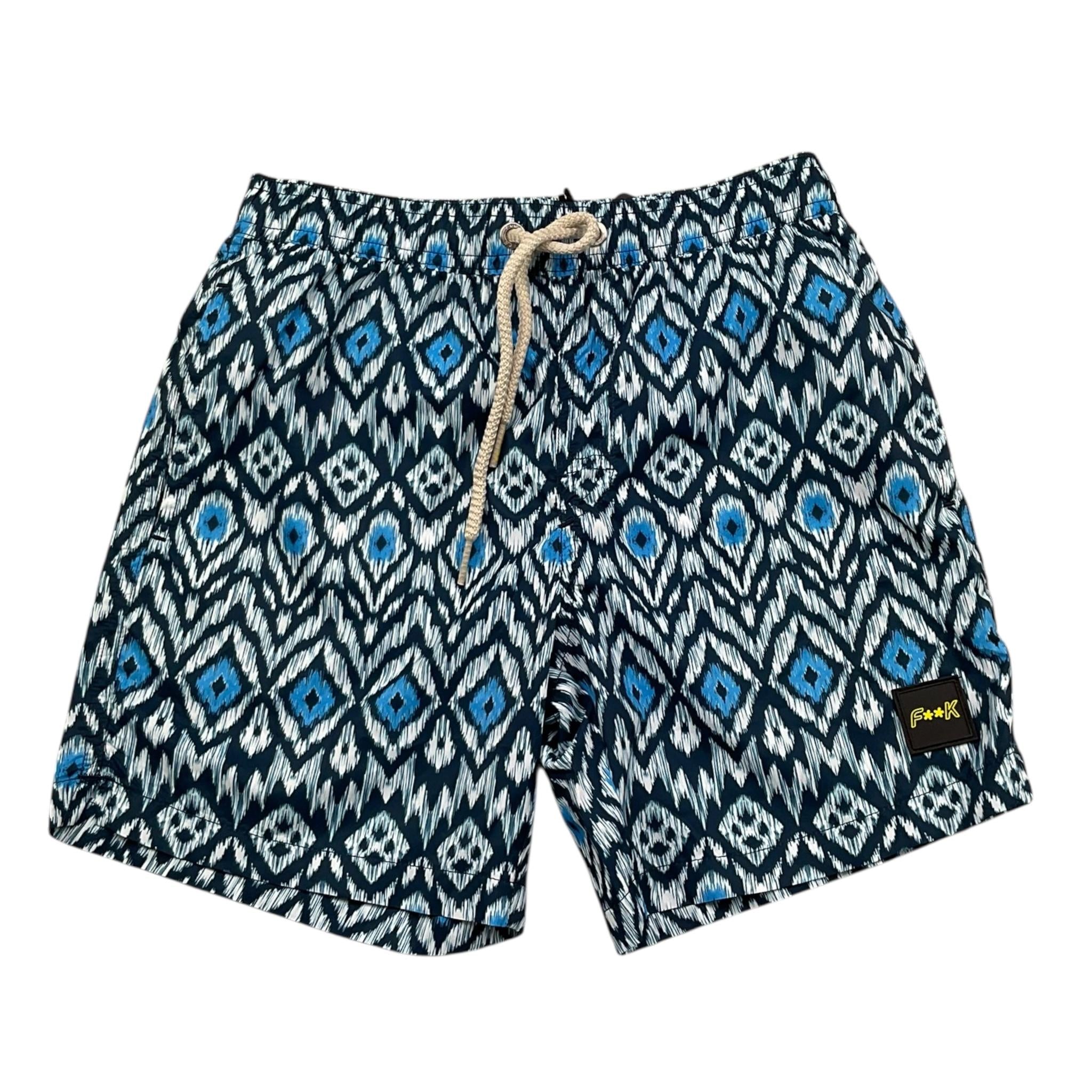 F**K Costume Tinta Unita Stampa Fantasia per Bambino FJ25J02BA30 BLU F**K 