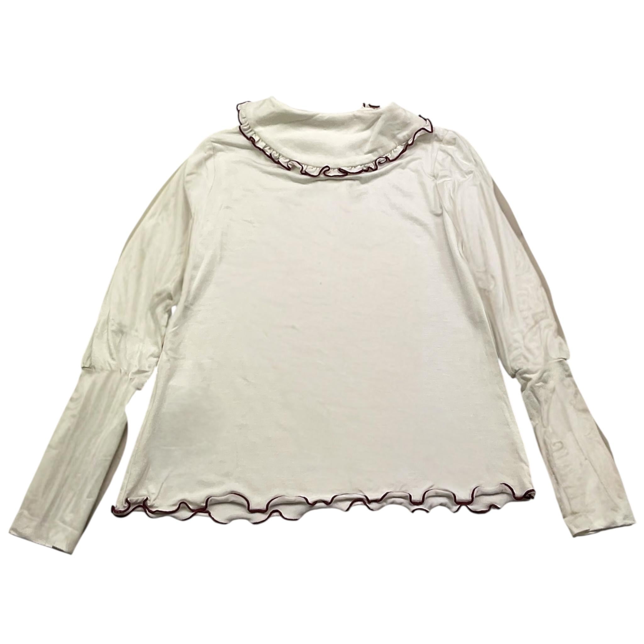 LA STUPENDERIA shirt tinta unita con colletto Panna per Bambina TJMG72 PANNA LA STUPENDERIA 