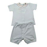 Coccode Completo 2 Pezzi T-Shirt-Culotte Tinta Unita per Neonato C5516777 AZZURRO COCCODE 