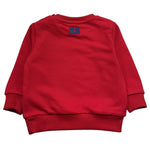 Trussardi Felpa Chiusa Girocollo Tinta Unita con Logo per Neonato TIP26091FE ROSSO TRUSSARDI 