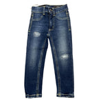 Dondup Jeans Tinta Unita con Girovita Regolabile per Neonata DFPA021 BLU DONDUP 