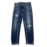 Dondup Jeans Tinta Unita con Girovita Regolabile per Neonata DFPA021 BLU DONDUP 