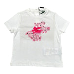 Etro T-Shirt Tinta Unita con Stampa  per Neonata GU8501 BIANCO ETRO 