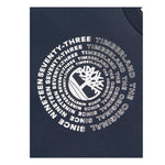 TIMBERLAND felpa chiusa girocollo tinta unita con logo Blu per Bambino T25U55 BLU TIMBERLAND 