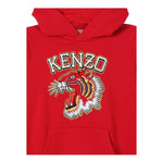 KENZO felpa tinta unita con cappuccio e stampa Rosso per Neonato K60767N ROSSO KENZO 