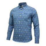 Saint Barth Camicia Tinta Unita con Stampa per Bambino 00781L BLU SAINT BARTH 