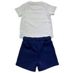 John Richmond Completo 2 Pezzi T-Shirt-Bermuda per Neonato RIP26022CJ GRIGIO/BLU JOHN RICHMOND 