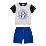 Guess Completo Tinta Unita 2 Pezzi T-Shirts-Bermuda per Neonato I5GG06K8HM4 BIANCO GUESS 