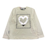 SHOE shirt girocollo tinta unita con maniche in contrasto Bianco per Bambina TONYA2846 BIANCO SHOE 