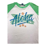 Please T-Shirt Girocollo Tinta Unita Con Maniche In Contrasto Bianco Per Neonato