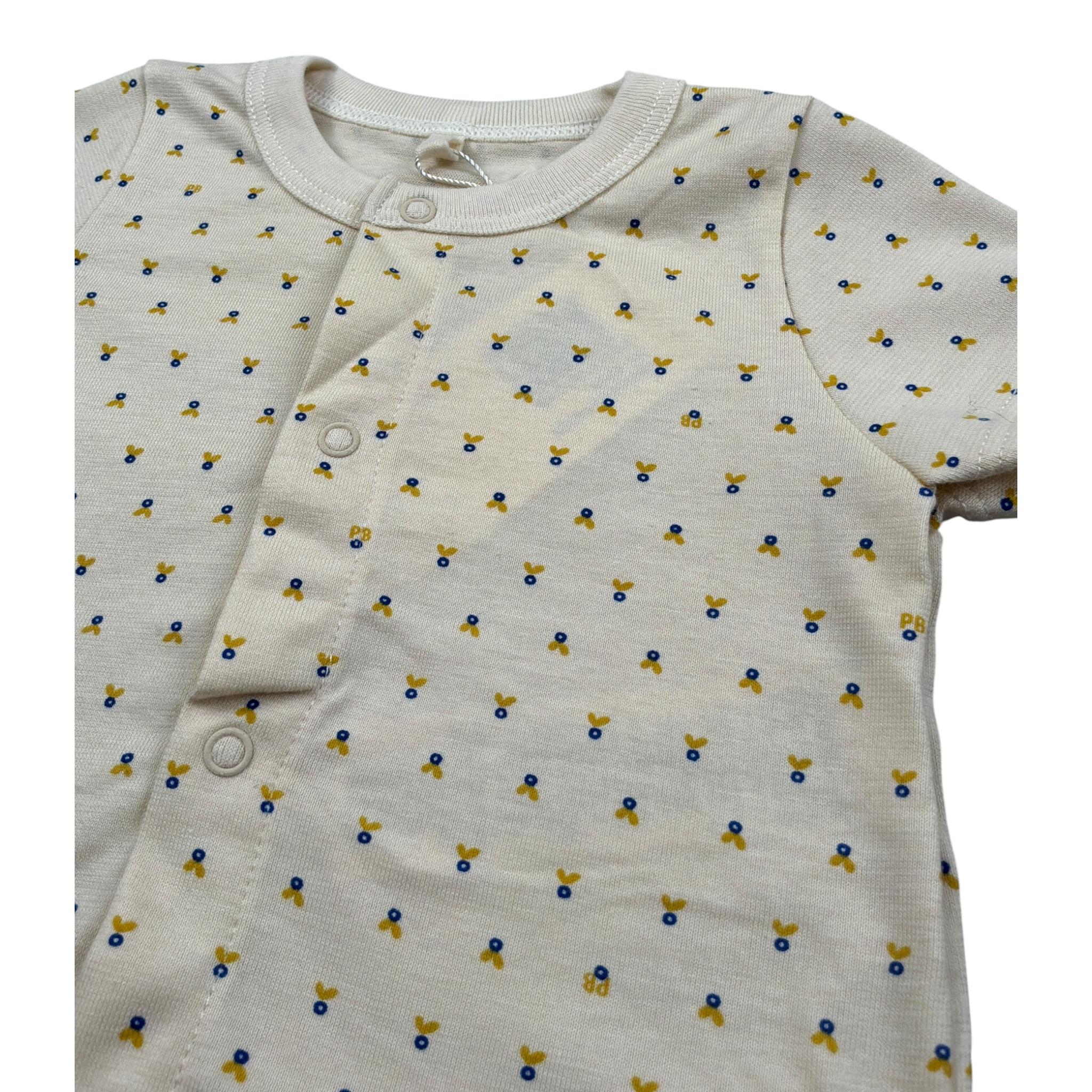 Petit Bateau Completo 2 Pezzi T-Shirt-Coulotte Beige per Neonato A09JB BEIGE PETIT BATEAU 