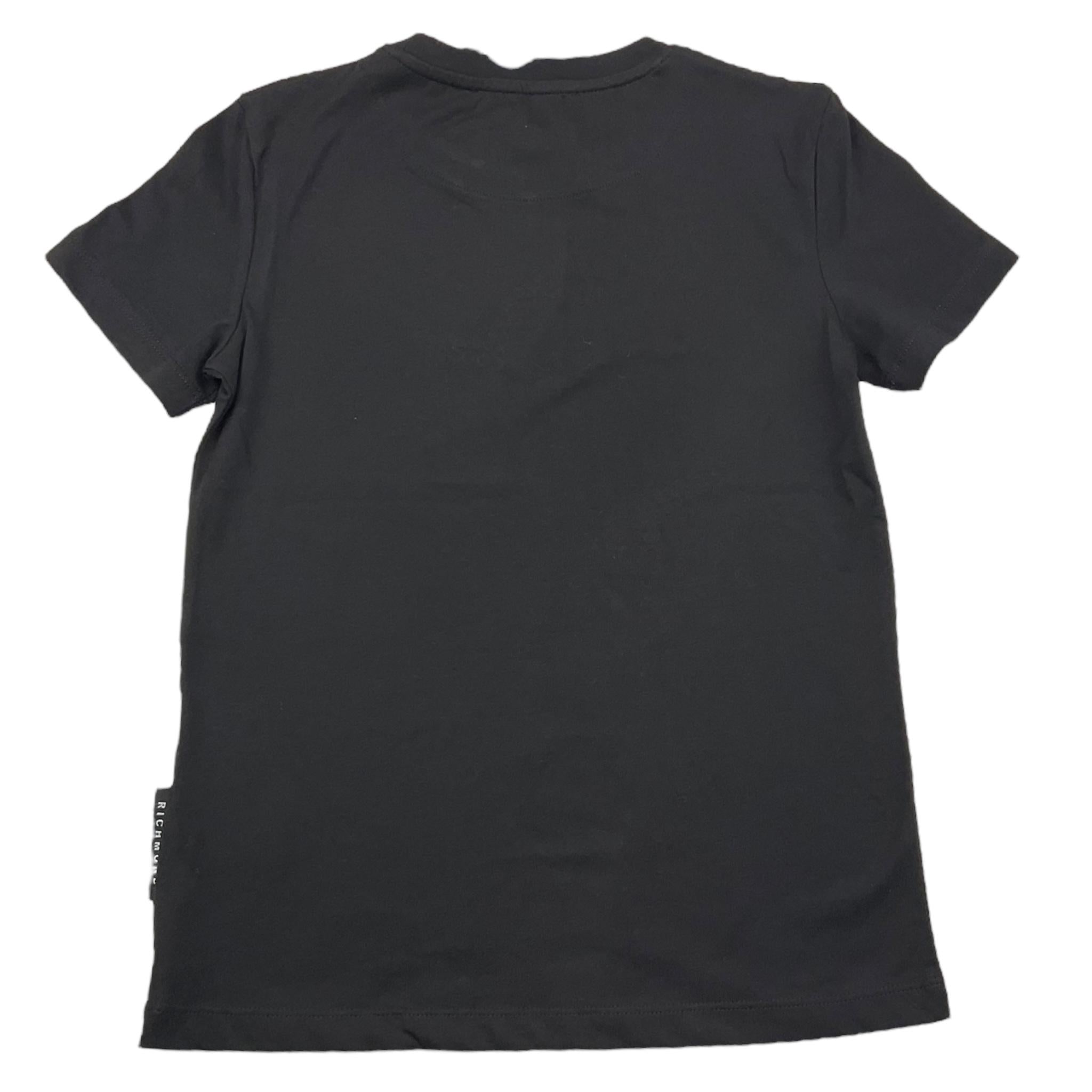 JOHN RICHMOND t-shirt girocollo tinta unita con brillantini Nero per Bambina RGA25052TS NERO JOHN RICHMOND 