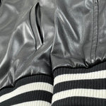 John Richmond Giubbino Tinta Unita In Ecopelle con Stampa per Bambino RBP26119GB NERO JOHN RICHMOND 