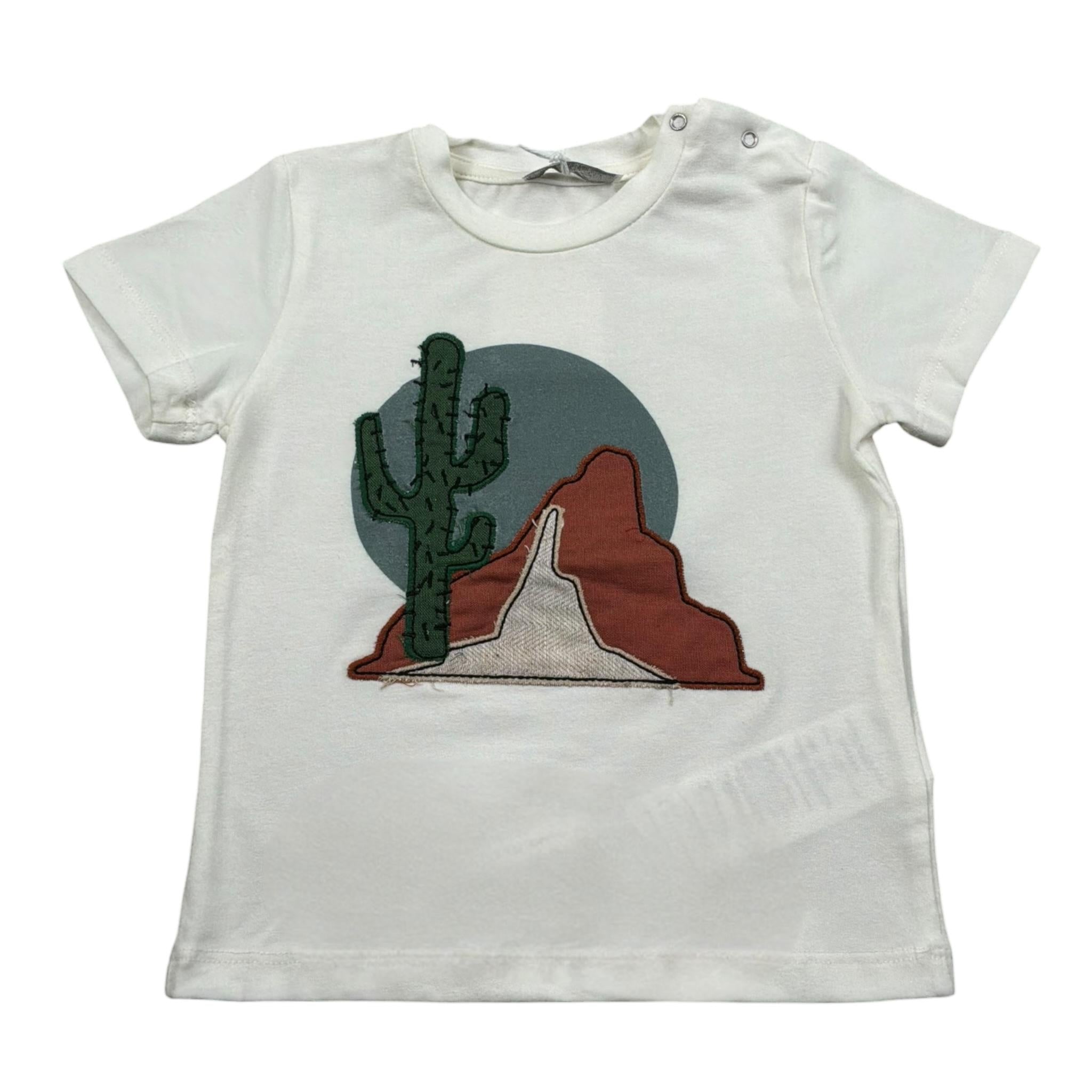 M+E' T-Shirt Girocollo tinta unita Panna per Neonato UEM0516N PANNA M+E' 