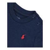 RALPH LAUREN shirt girocollo tinta unita con polsini Blu per Neonato 320843804002 BLU RALPH LAUREN 