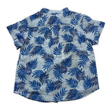 Jeckerson Camicia Tinta Unita Mezza Manica Con Stampa Azzurro Per Neonato