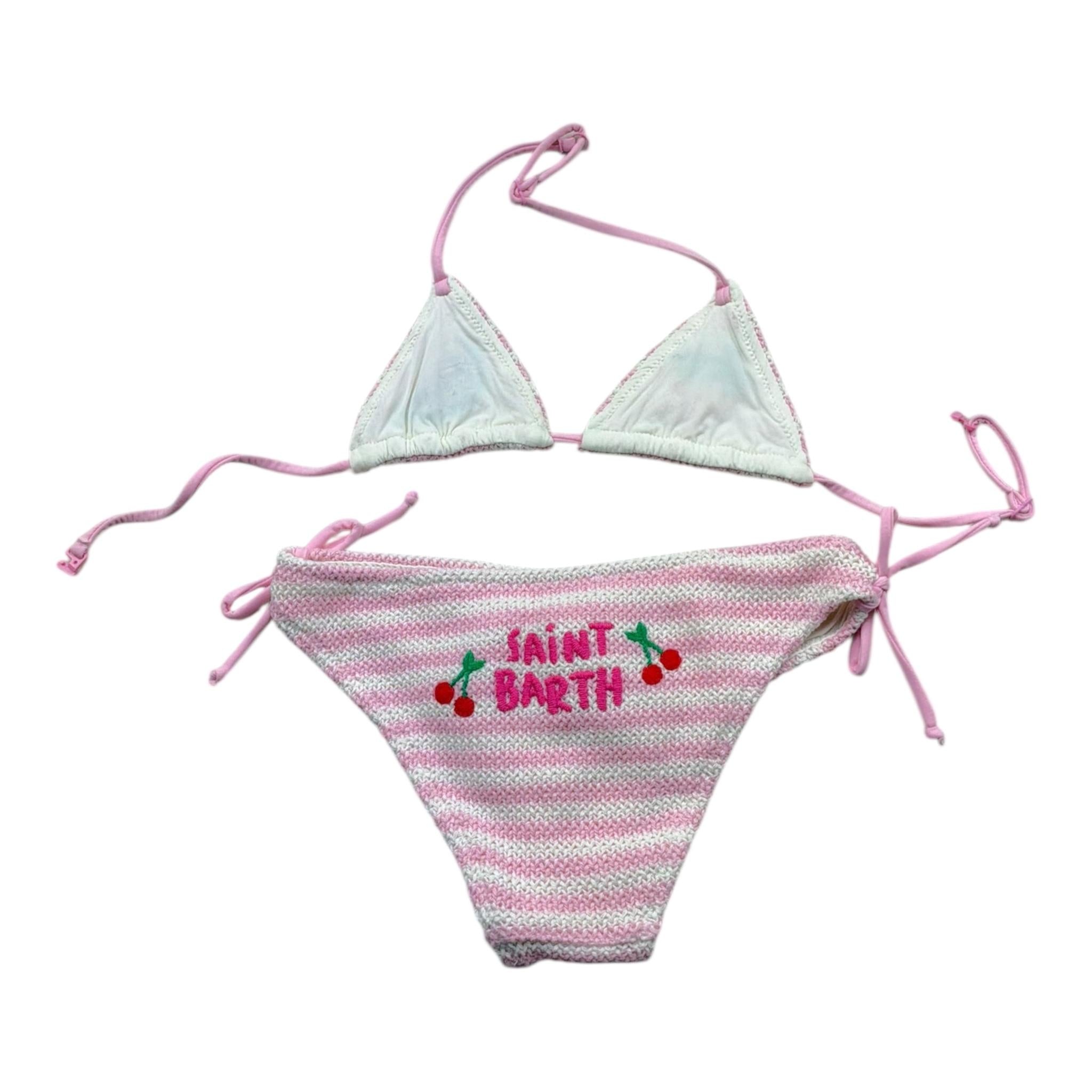 Saint Barth Costume 2 Pezzi Triangolo-Slip per Bambina 00889L ROSA SAINT BARTH 