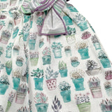 Calamaro Abito Tinta Unita con Stampa per Neonata 21301 BIANCO CALAMARO 