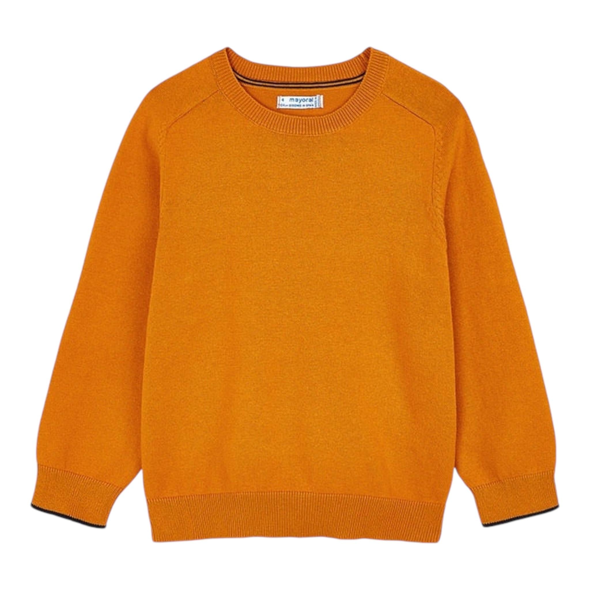 MAYORAL maglia girocollo tinta unita Arancione per Bambino 323X ARANCIONE MAYORAL 