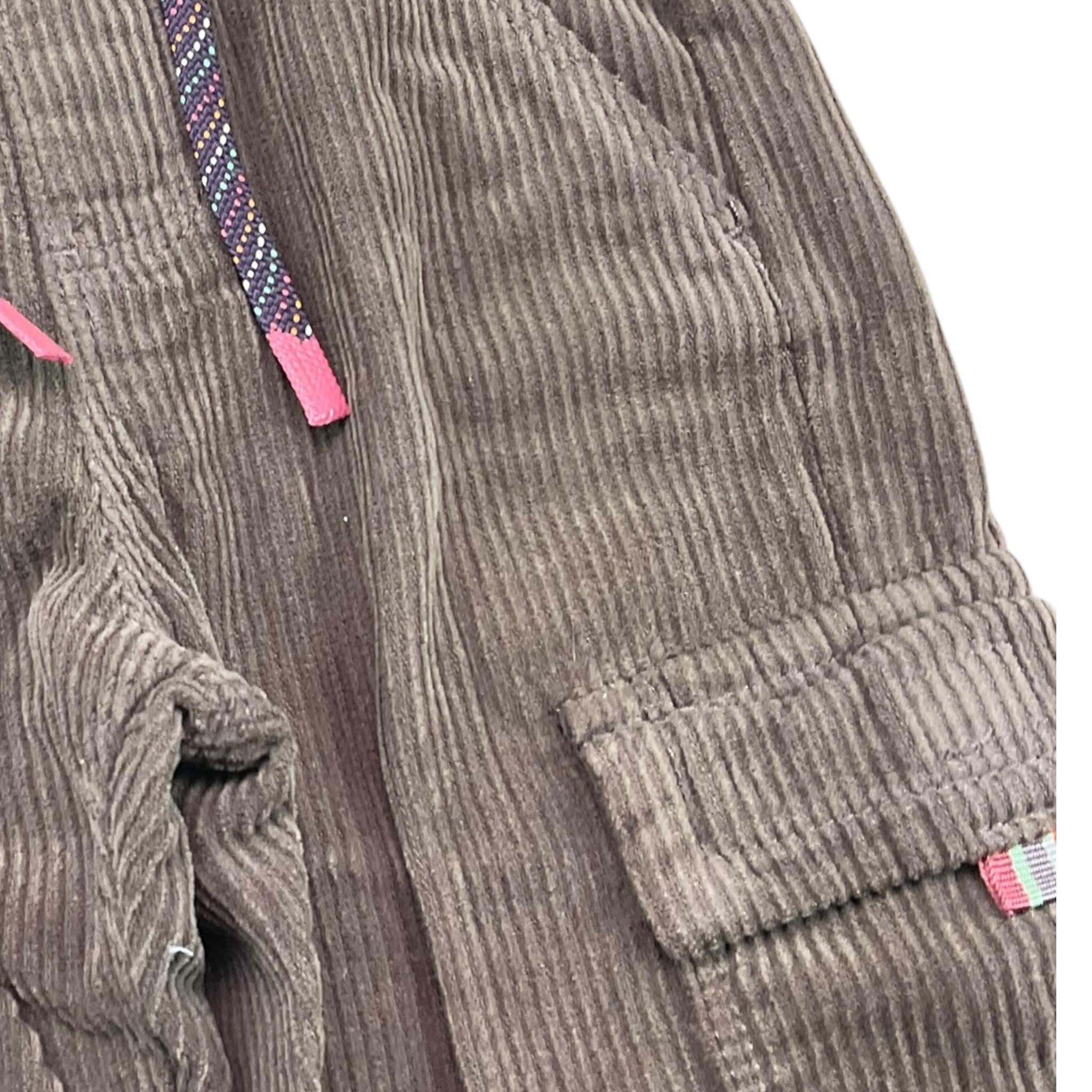 BOBOLI pantalone in velluto tinta unita con elastico in vita Marrone per Bambino 339072J MARRONE BOBOLI 