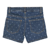Balmain Einfarbige blaue Jeansshorts für Mädchen