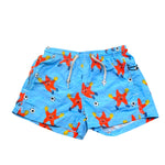 Saint Barth Costume Modello Boxer Tinta Unita con Stampa per Bambino STARFISH AZZURRO SAINT BARTH 