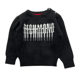 JOHN RICHMOND maglia tinta unita girocollo con stampa Nero per Bambino RIA24071MAXXJ NERO JOHN RICHMOND 