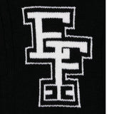 ELISABETTA FRANCHI maglia tinta unita collo alto con stampa Nero per Bambina EFMA141 NERO ELISABETTA FRANCHI 
