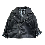 Daniele Alessandrini Giubbino In Ecopelle Tinta Unita per Bambino 1295O00208 NERO DANIELE ALESSANDRINI 