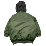 PLEASE giubbino tinta unita con cappuccio in contrasto Verde per Bambino JE10160B65 VERDE PLEASE 
