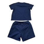 Moschino Completo 2 Pezzi T-Shirt-Bermuda Tinta Unita per Neonato MUG01U BLU MOSCHINO 