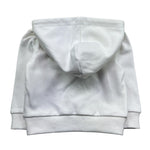 Trussardi Felpa con Zip E Cappuccio Tinta Unita con Logo per Neonato TIP26090FE BIANCO TRUSSARDI 