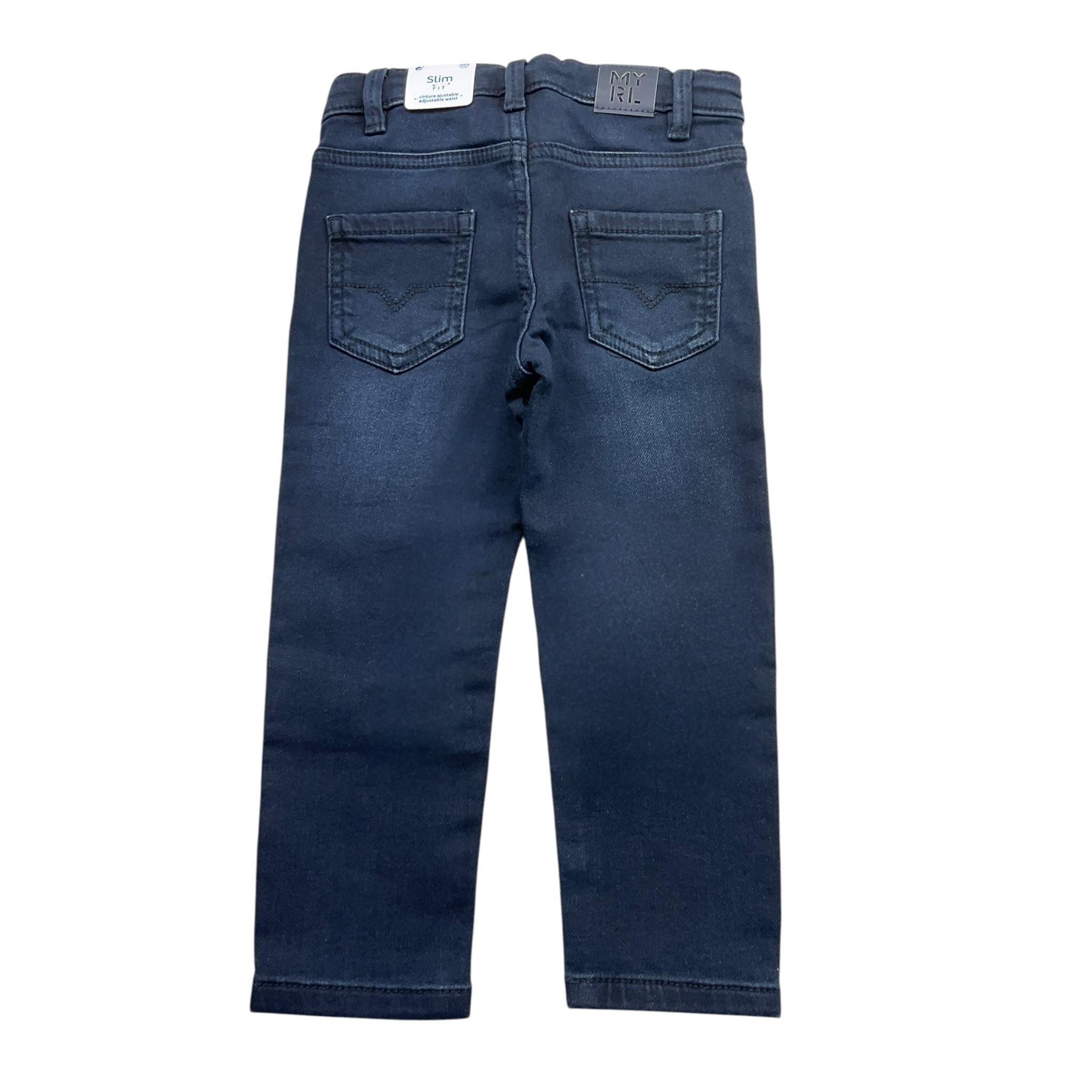 MAYORAL jeans tinta unita con girovita regolabile Blu per Neonato 25333 BLU MAYORAL 