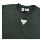 Yes London T-Shirt Girocollo Tinta Unita con Logo per Bambino JR2140 VERDE YES LONDON 