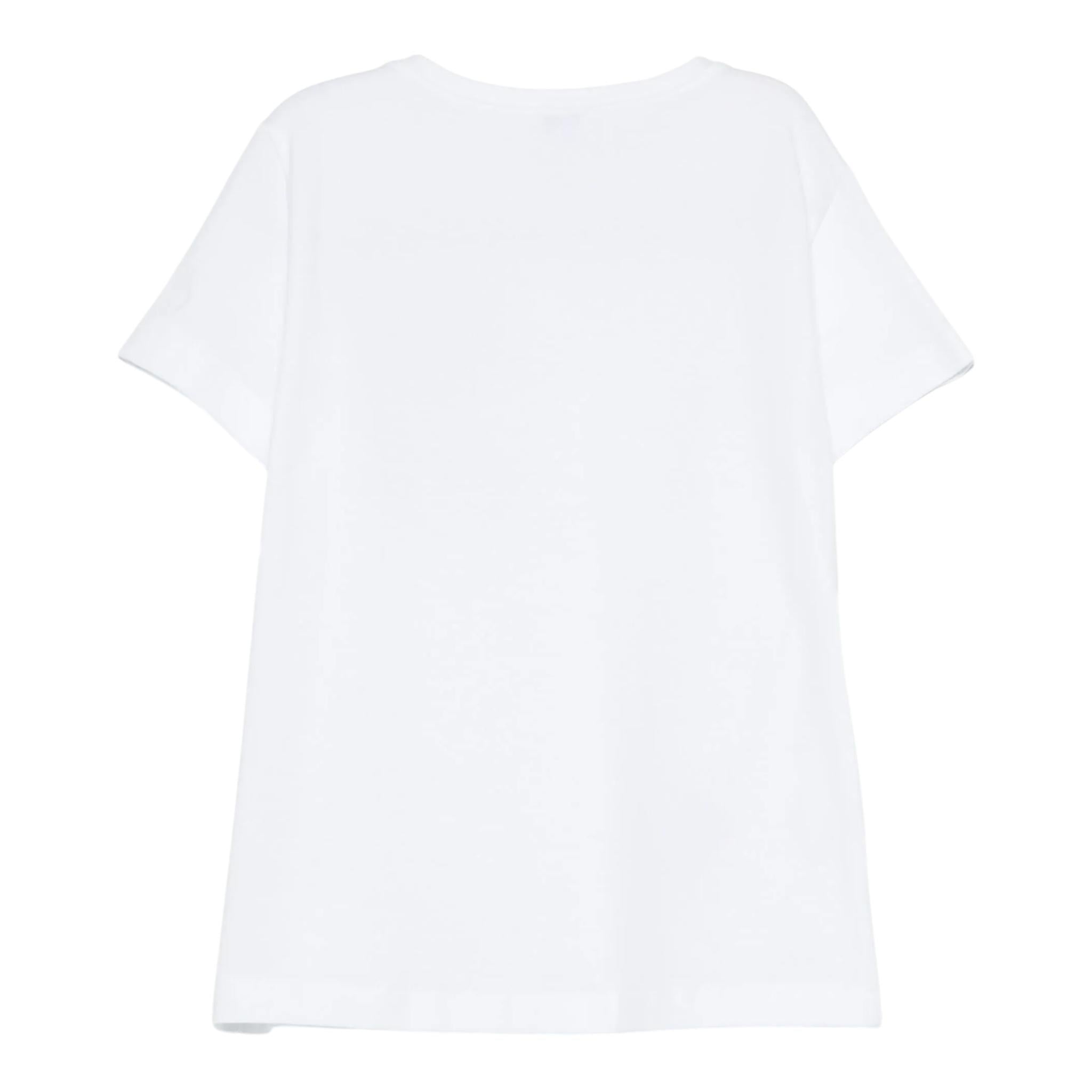 Il Gufo T-Shirt Girocollo Tinta Unita con Ricamo per Neonata P25TS476MF032N BIANCO IL GUFO 