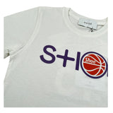 Shoe T-Shirt Girocollo tinta unita con Logo Bianco per Bambino SHSS25B90 BIANCO SHOE 