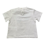 U+È T-Shirt Girocollo Tinta Unita con Stampa per Neonata UE1861 BIANCO U+è 